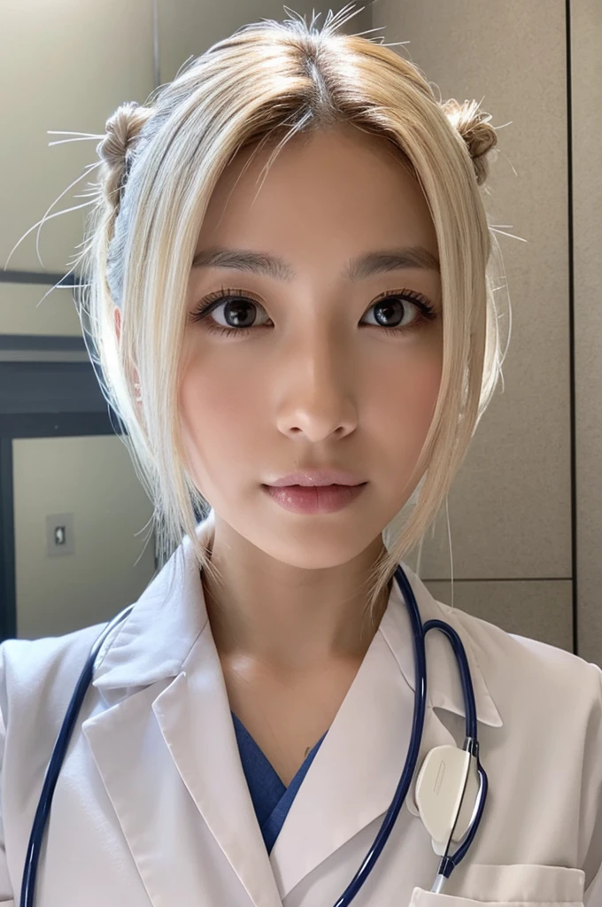((Highest quality)), ((masterpiece)), (detailed),Perfect Face,Japanese,Female doctor,White