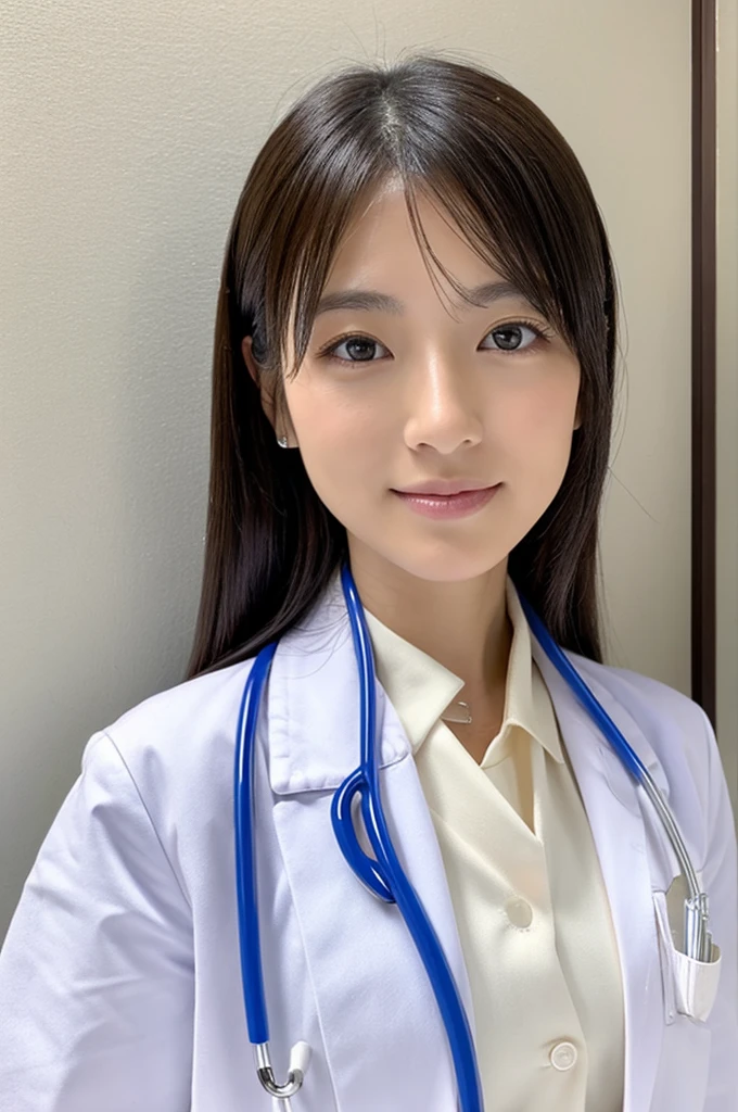 ((Highest quality)), ((masterpiece)), (detailed),Perfect Face,Japanese,Female doctor,White