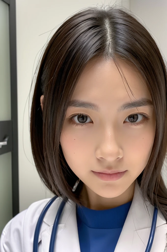 ((Highest quality)), ((masterpiece)), (detailed),Perfect Face,Japanese,Female doctor,White