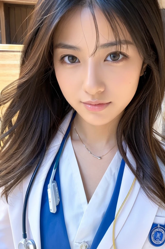 ((Highest quality)), ((masterpiece)), (detailed),Perfect Face,Japanese,Female doctor,White