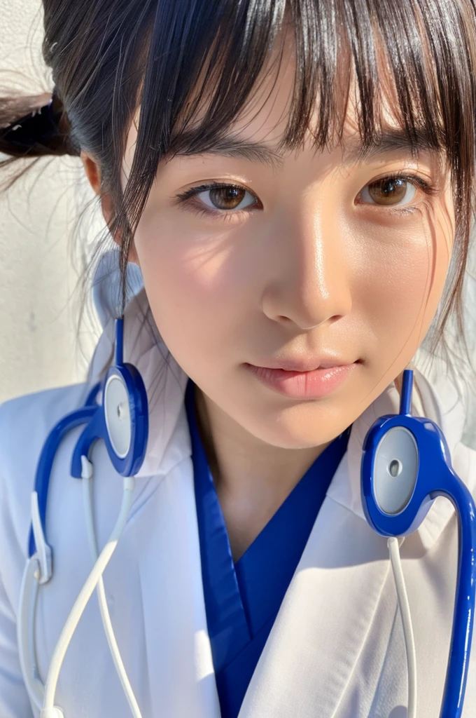 ((Highest quality)), ((masterpiece)), (detailed),Perfect Face,Japanese,Female doctor,White