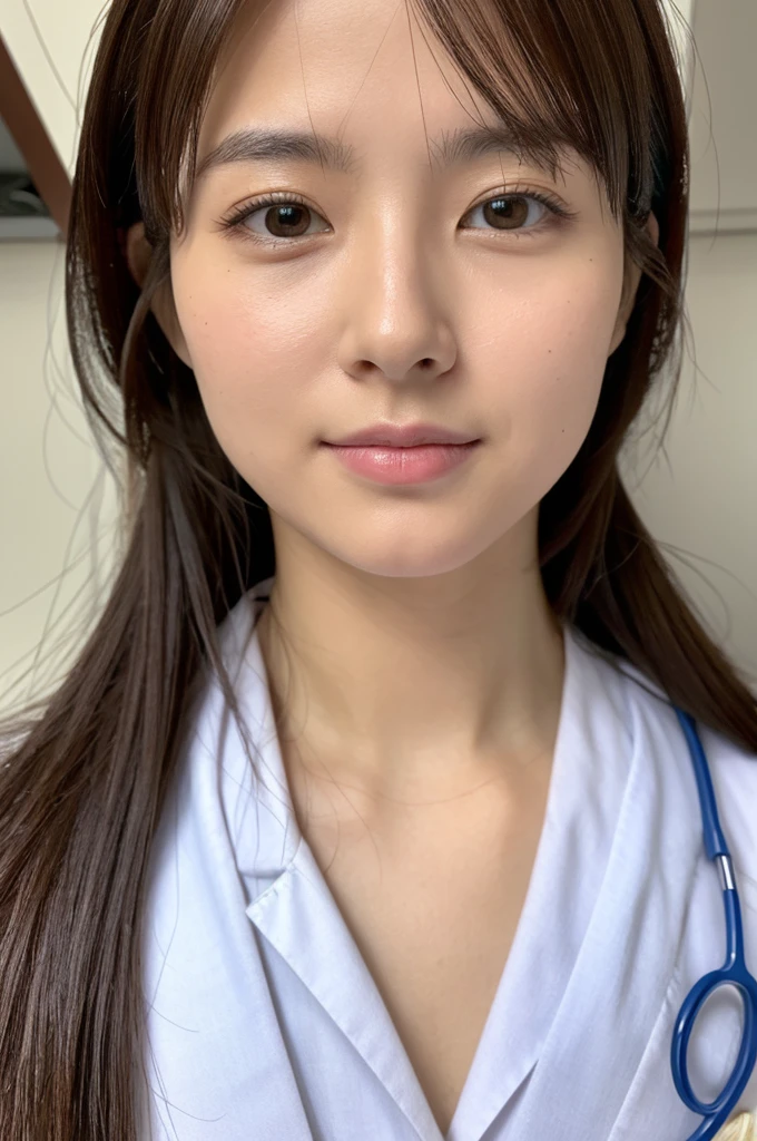 ((Highest quality)), ((masterpiece)), (detailed),Perfect Face,Japanese,Female doctor,White