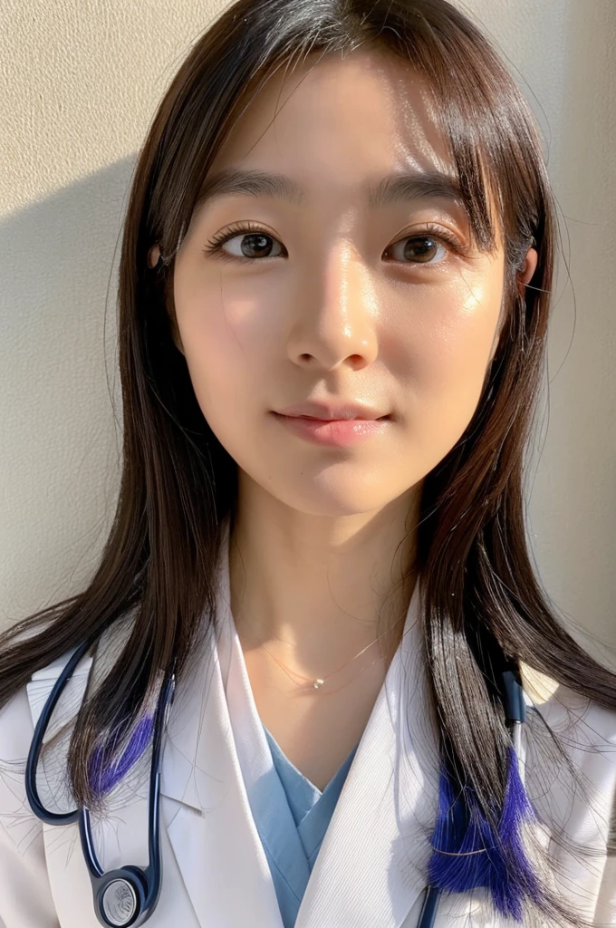 ((Highest quality)), ((masterpiece)), (detailed),Perfect Face,Japanese,Female doctor,White