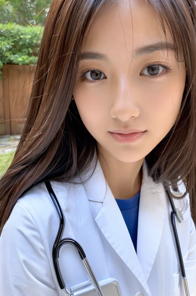 ((Highest quality)), ((masterpiece)), (detailed),Perfect Face,Japanese,Female doctor,White