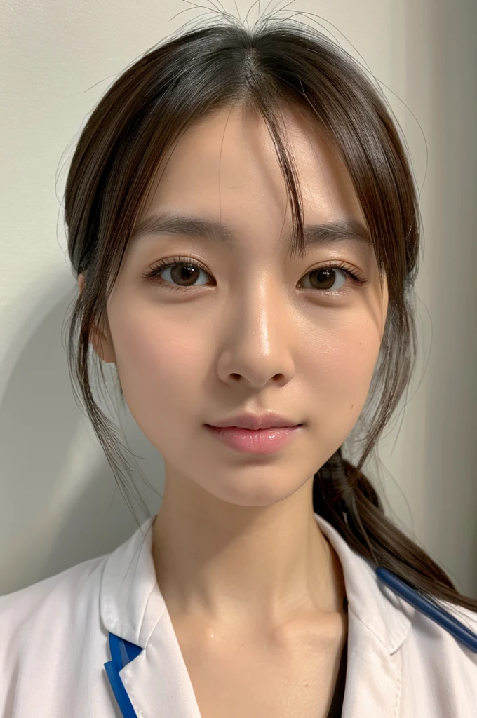 ((Highest quality)), ((masterpiece)), (detailed),Perfect Face,Japanese,Female doctor,White