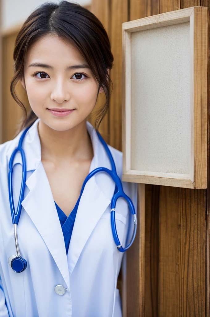 ((Highest quality)), ((masterpiece)), (detailed),Perfect Face,Japanese,Female doctor,White