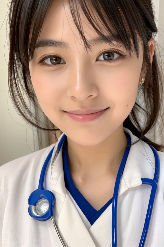 ((Highest quality)), ((masterpiece)), (detailed),Perfect Face,Japanese,Female doctor,White