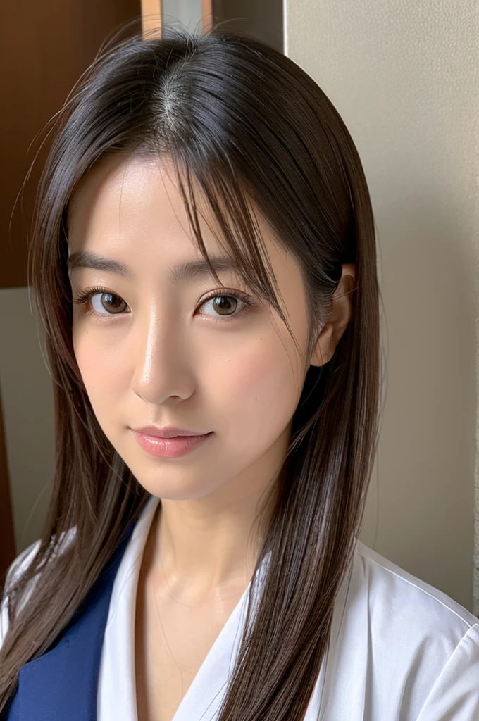 ((Highest quality)), ((masterpiece)), (detailed),Perfect Face,Japanese,Female doctor,White