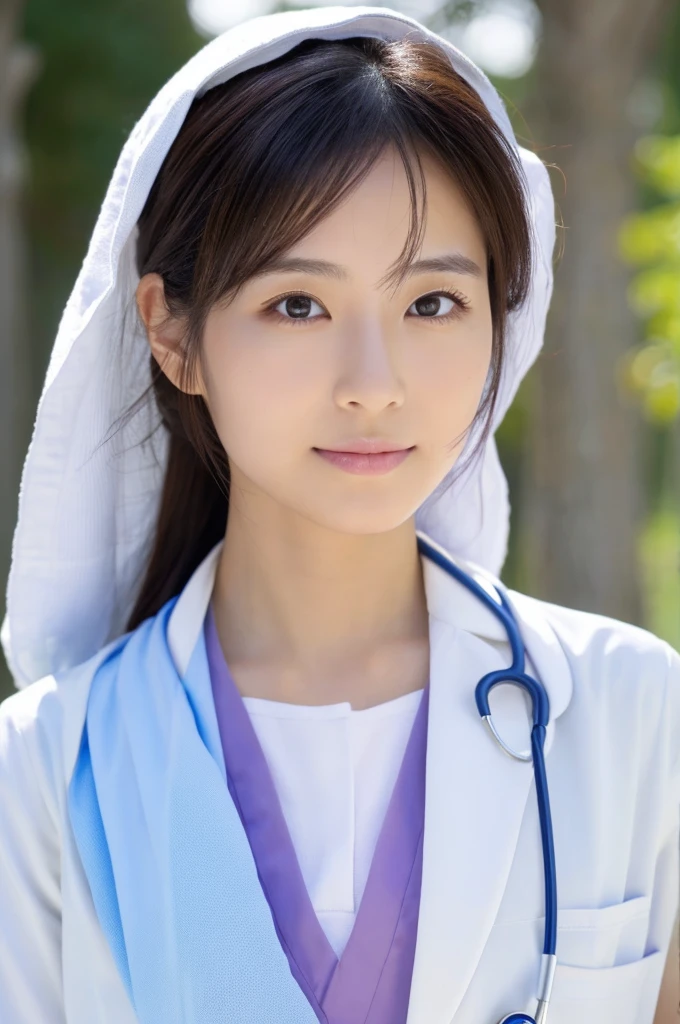 ((Highest quality)), ((masterpiece)), (detailed),Perfect Face,Japanese,Female doctor,White