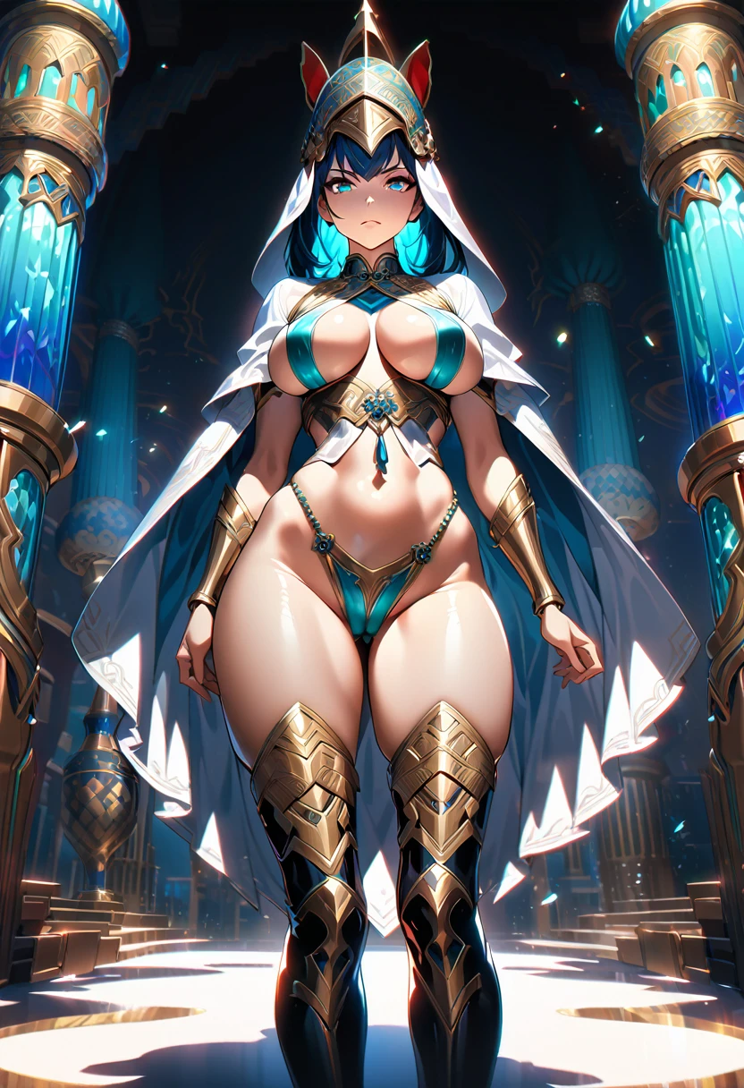 busty bimbo persian warrior, (((persian))), (persian facial features), (persian body shape), glossy eyes, ((beautiful)), looking straight, sexy, (serious expression), stoic, ((oriental)), ((hyper sexualized)), raunchy, hourglass body, ((sexy)), from the front, holding a spear, ((perfect)), (feminine), walking dramatically, hips swaying, gold belly chain, persian frilly armored micro corset, persian silk thigh highs, persian puffy armored sleeves, camel toe, naked sexy hips, persian micro breast curtain, persian high rise thong, persian micro billowing cape, persian helmet, voluptuous round juicy , underboob, voluptuous round ass, wide naked hips, hip cleavage, full shapely body, curvy, ornate persian jewelry, vibrant aura, smooth shiny skin, (sexy lighting), persian background, smooth clean lines, ultra textured, highest resolution, maximum quality, max detail, vivid colors, max texture, energetic composition, dramatic lighting, crystal clear, depth perspective, high contrast, seamlessly blended, photorealistic, chromatic aberration, subpixel precision, bokeh effect depth art, anamorphic perspective, hdr high dynamic range, spectral color graded, photometric lighting