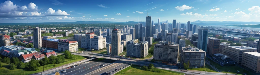 Banner for promoted server, project zomboid, with panelka russian style city in 1993, without text