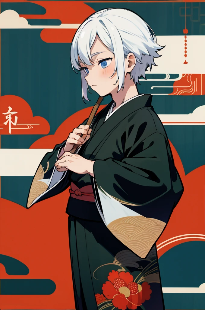 Kimono, Japanese background, Haori,Male