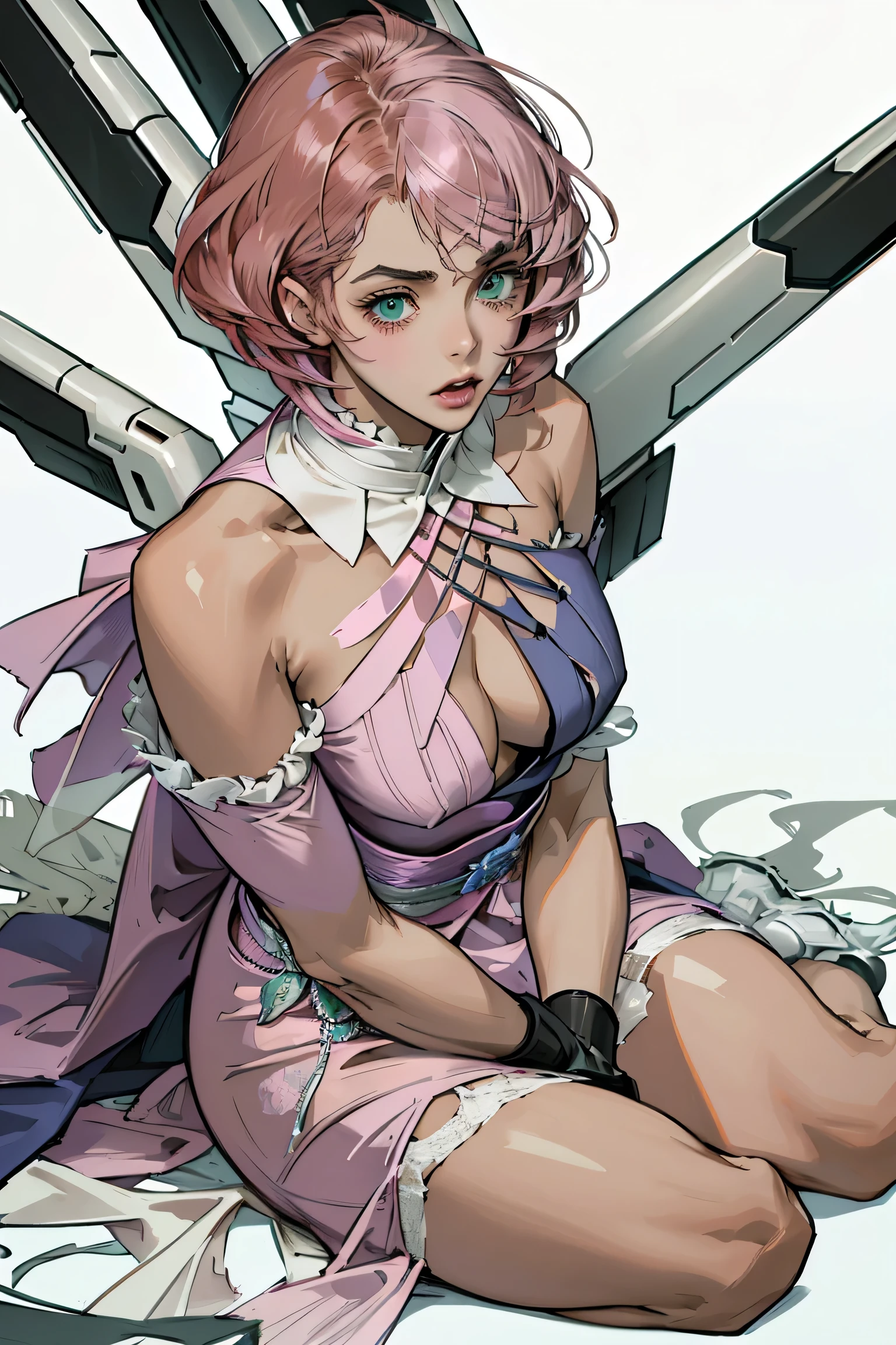 Alisa Bosconovitch, best qualityer, contemporary, flat style, minimalism, Illustrates??the green-eyed plane, pink hair, shorth hair, multicolored wildly hair, black jersey, mechanical wings, Close-U head portrait, pointed chest, neckleace, super neckleace, medium breasts, tekken,pink hair pastel, 1 girl, in kimono, hand painted,Colorless line drawing, pastel yandere colorful, tekken, Garota super fofa de pink hair com maquiagem gótica ao lado, with maid outfit,slender figure,chunky,He sat on the floor,Dressed in pink and white maid outfits,Very Shorthair,with cat ears,quadratic element,, pink kawaii in 1910 era clothing, Alisa Bosconovich&#39;s pink lips, no style da soft core palette aurorapunk, an anime illustration of your face, animated gifs, hand drawn animation, charming sketches, smooth and shiny, hazy romanticism, Superflat style, white background - ar 1:1 - niji 5 - expressive style --s 50 , pink kawaii in the 1920s clothing eraPink eagles, wearing a bright white shirt, no style da soft core palette aurorapunk, an anime illustration of your face, animated gifs, hand drawn animation, charming sketches, smooth and shiny, hazy romanticism, Superflat style, white background - ar 1:1 - niji 5 - expressive style --s 50, absurdrez, highres, ultra detailed, (1 girl:1.3), break , Design an image featuring beautiful calligraphy
