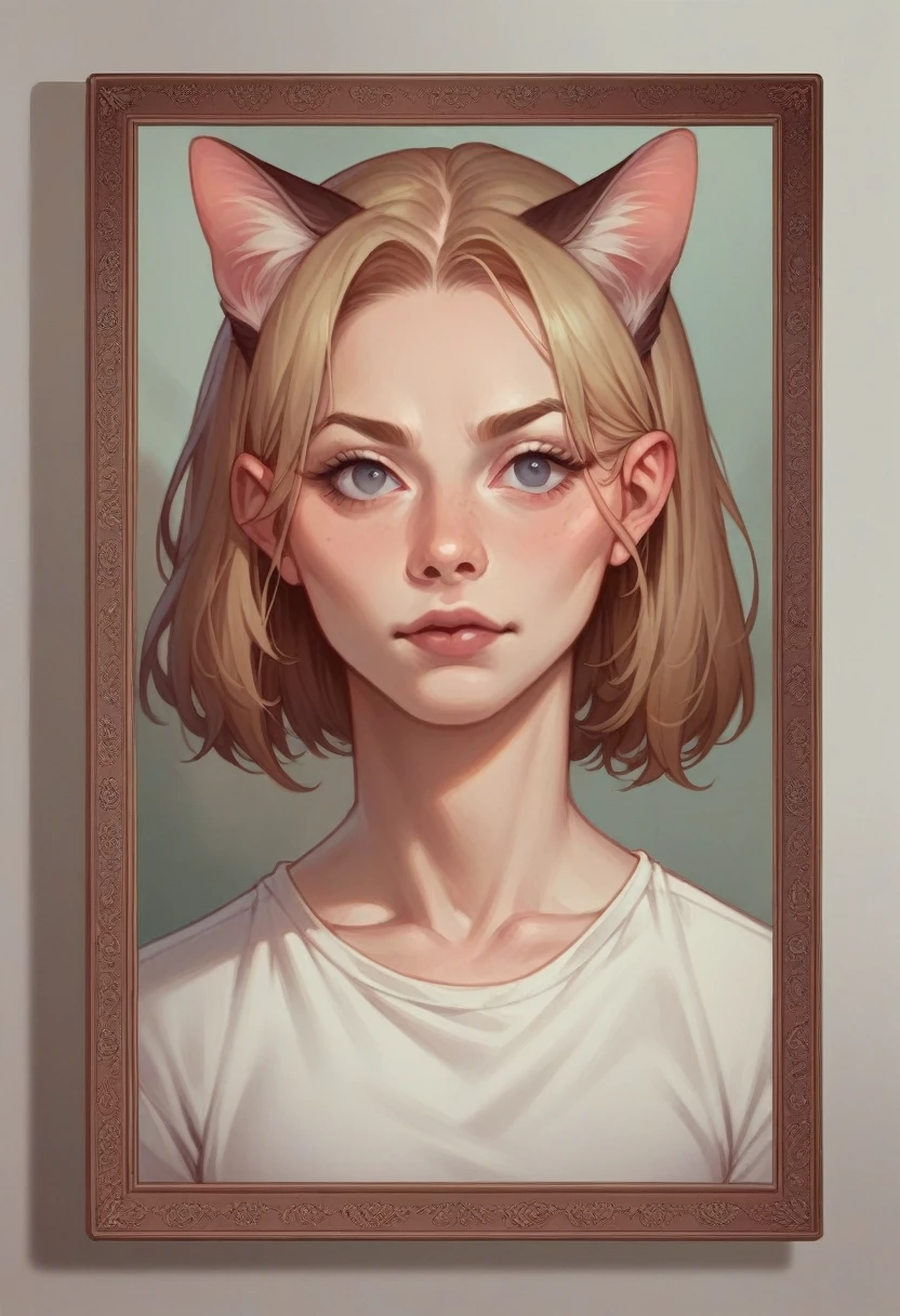 Realistic cat picture.