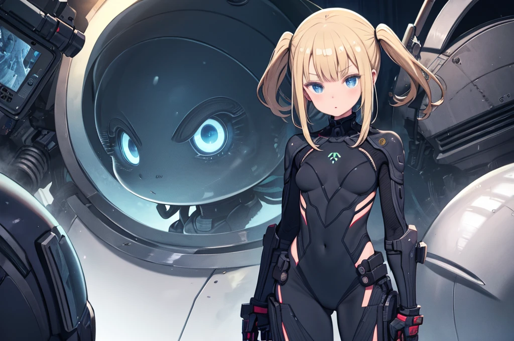 Alien biomechanics in stealth suits,, blonde, blue eyes, masterpiece, Charm, View your viewers
