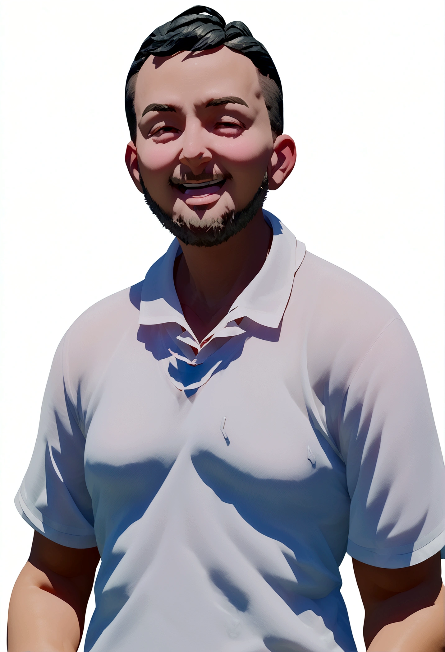 Cartoon character of a man in a blue shirt, animation character, stylized character, animation style rendering, 3d stylized, Stylized 3D rendering, toon render screenshot, 3d character, 3d character, Stylized 3D rendering, 3D character rendering, cartoon character, Personagem de close up, character posing, (Pixar-style) (master part:1.2) (bokeh) (best qualityer) (skin detailed) (detailed texture) (8K)