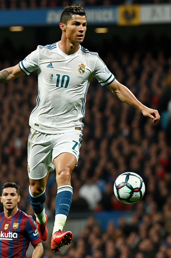 Cristiano Ronaldo combined with Messi