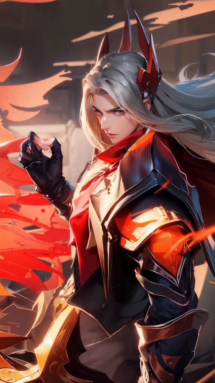 Adonis、Boy with black hair、Straight face、A detailed face、1 boy、Classic、Arrogant man、top grade、Center division、Forehead、Mole、One Man、glamor、Music、noble、nobles、Very beautiful man、Music、Beautiful clothes、blue clothing、Holding sheet music in hand、Long coat、plushies、『IdentityV fifth personality』