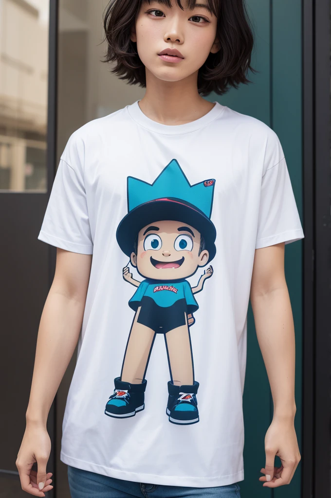 Cartoon shirt print
