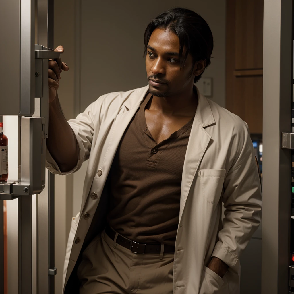 naughty man,brown skinned,labcoat,cientist