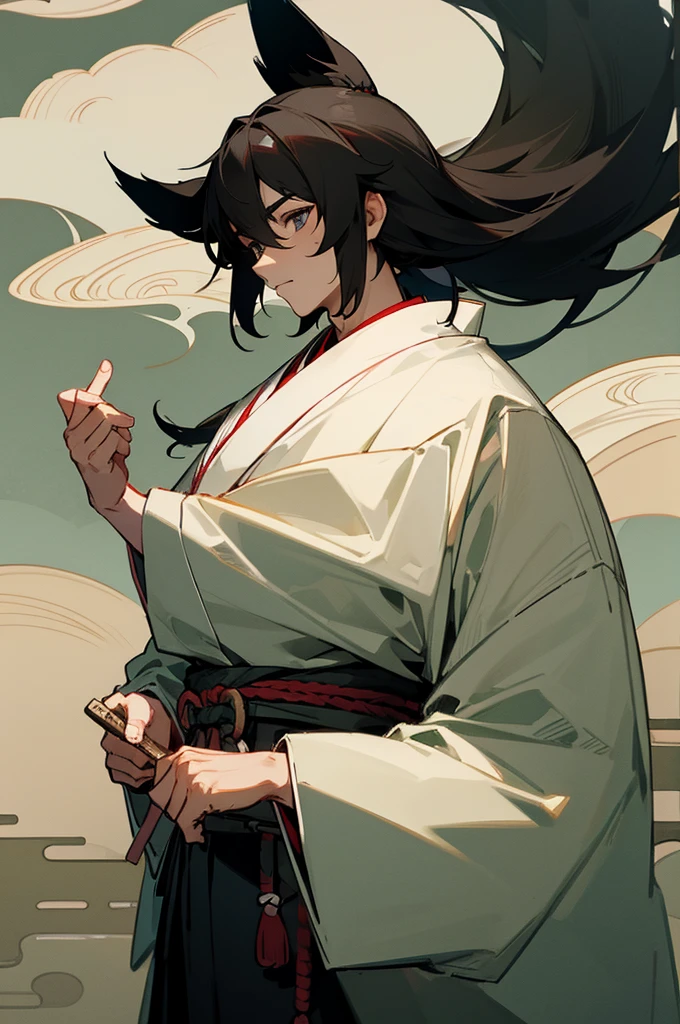 Male, Haori, Samurai Clothing, Forest Background