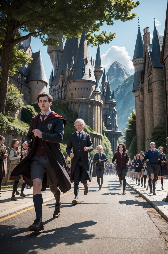 A foot race at Hogwarts 