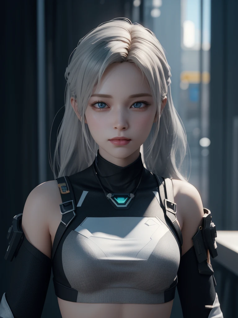 ((best quality)), ((masterpiece)), (detailed:1.4), 3d, Image of a beautiful cyberpunk woman,Human Development Report (High Dynamic Range),Ray Tracing,nvidia RTX,Super Resolution,Unreal 5,Subsurface scattering,PBR Textures,Post-Processing,Anisotropic filtering,Depth of Field,Maximum clarity and sharpness,Multi-layered textures,Albedo and Specular Maps,Surface Shading,Accurate simulation of the interaction between light and material,Perfect proportion,Octane Rendering,Two-color lighting,Large aperture,Low ISO,White Balance,Rule of Thirds,8K Native,