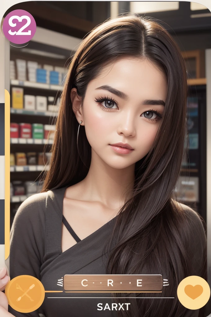 Create me an eyebrow card for the store