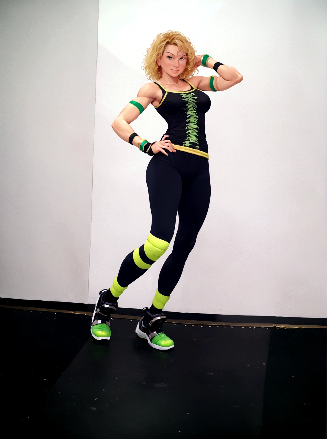 Pixar image of Zumba teacher