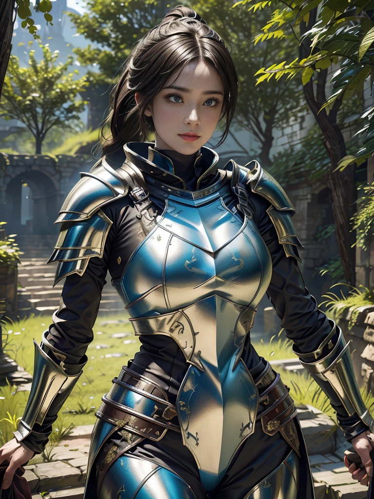 Game Art，Best picture quality，Maximum resolution，8K，(A bust photo)，(portrait)，(Head close-up:1.5)，(Rule of Thirds)，Unreal Engine 5 rendering works， (Future Girl)，(Female Warrior)， 
20-year-old girl，((hunter))，Eyes full of details，(Large Breasts)，Elegant and noble，indifferent，brave，
（Medieval fur combat uniform，Glowing magic line，Detailed animal skin clothing），Medieval female knight，Medieval Ranger，
Photo poses，Simple background，light，Ray Tracing，Game CG，((3D Unreal Engine))，oc rendering reflection pattern