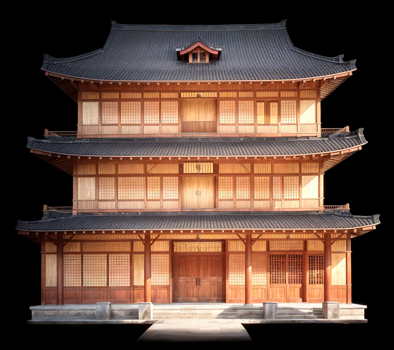 a close up of a red building with a black roof, ancient japanese architecture, japanese architecture, japanese temple, european japanese buildings, japanese house, japanese temples, digital painting of a pagoda, japonisme 3 d 8 k ultra detailed, zen temple background, an extremely detailed building, chinese building, pagoda, japanese heritage, feudal japanese setting, traditional japanese