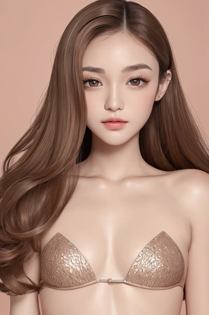 B Photo 14 years, circular almond eyes average size brown, very thin complexion, small round lips , voluminous and fleshy, too curly hair , nose with a downward tip and a slightly wide forehead,totally straight eyebrows