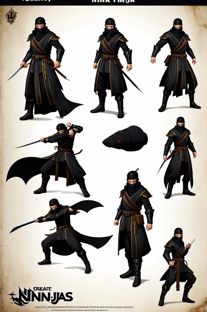 Create a fantasy ninja-like character