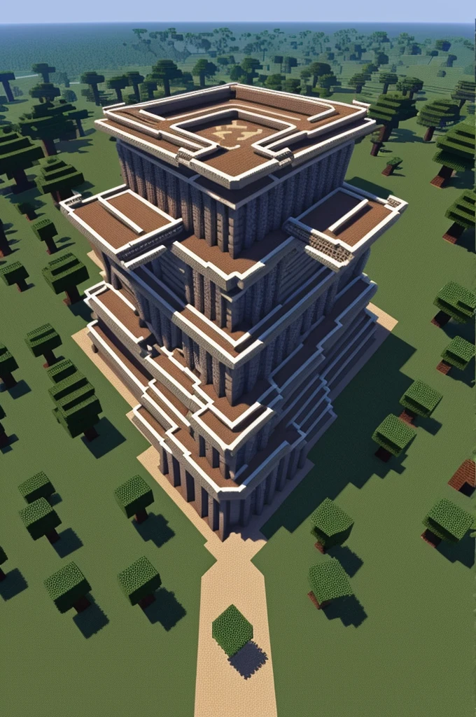 Una base grande maya pero en Minecraft