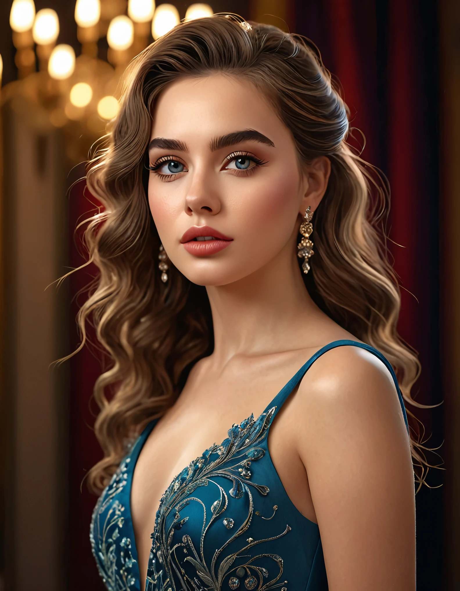 (full body:1.9), a beautiful young woman, detailed realistic portrait, beautiful detailed eyes, beautiful detailed lips, extremely detailed face, long eyelashes, gorgeous intricate hairstyle, elegant fashion dress, soft warm lighting, photorealistic, 8k, ultra-detailed, (best quality,4k,8k,highres,masterpiece:1.2),ultra-detailed,(realistic,photorealistic,photo-realistic:1.37),vibrant colors,cinematic composition,dramatic lighting,elegant