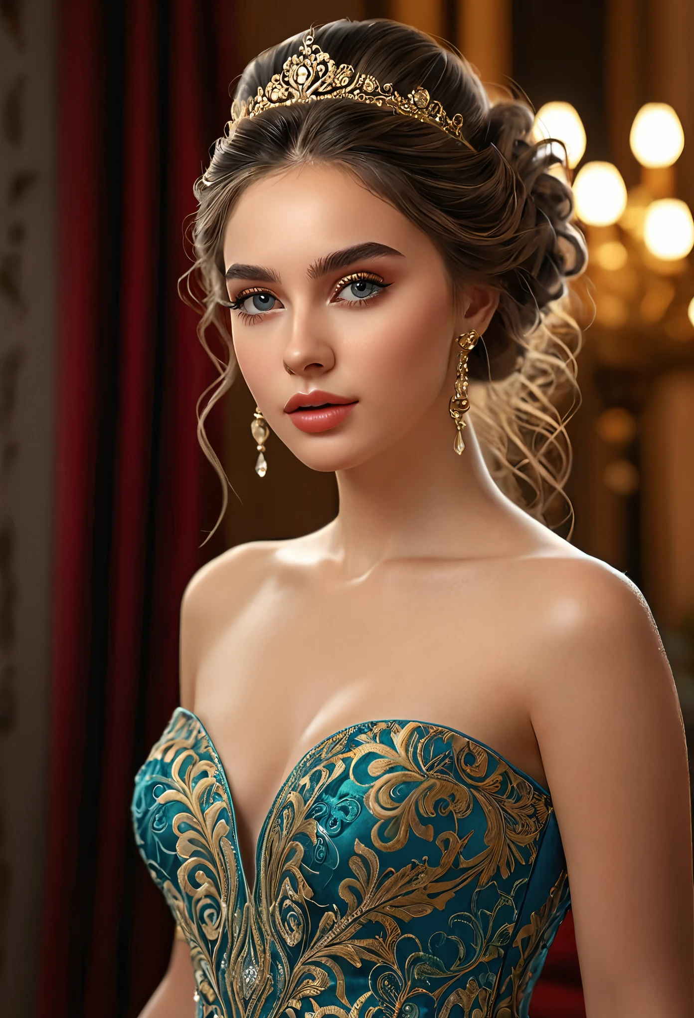 (full body:1.9), a beautiful young woman, detailed realistic portrait, beautiful detailed eyes, beautiful detailed lips, extremely detailed face, long eyelashes, gorgeous intricate hairstyle, elegant fashion dress, soft warm lighting, photorealistic, 8k, ultra-detailed, (best quality,4k,8k,highres,masterpiece:1.2),ultra-detailed,(realistic,photorealistic,photo-realistic:1.37),vibrant colors,cinematic composition,dramatic lighting,elegant