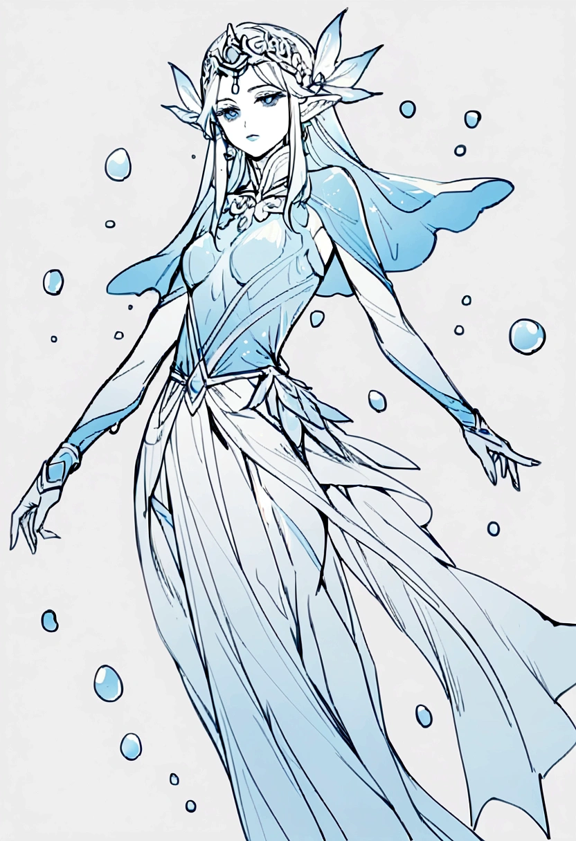a genasi made of water