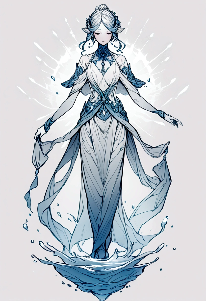 a genasi made of water
