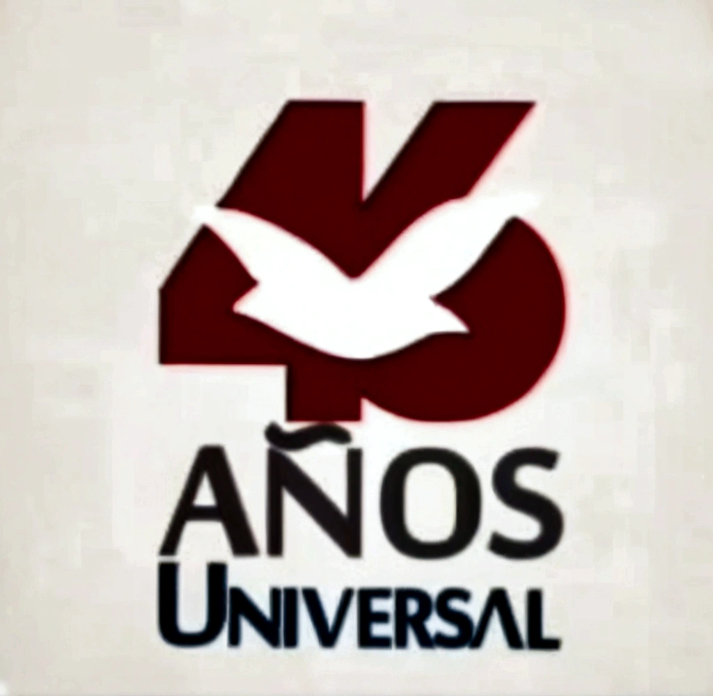 Modify the image to say 47 years Universal exactly as it is in this image