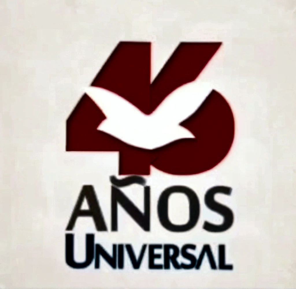 Modify the image to say 47 years Universal exactly as it is in this image