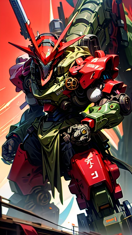 masterpiece、Highest quality、high resolution、8K、Giant dragon robot、battle