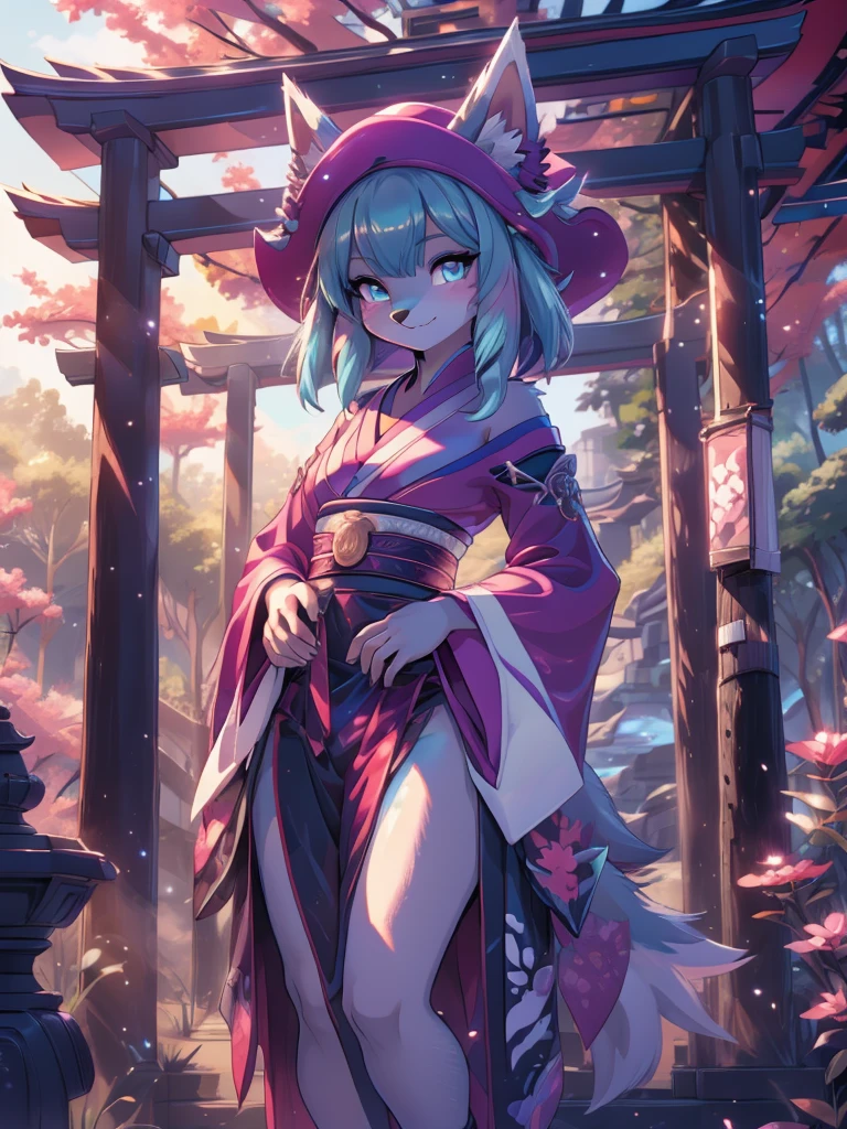 Miku Hatsune x vixen high definition good anatomy add_detail:1, blue fur,kitsune ears, tribal tattoo add_detail:1, cute girl add_detail:1, feudal priestess clothing add_detail:1, japanese shrine landscape add_detail:1, japanese shrine costume add_detail:1, add_detail:1, fullbody  descalza add_detail, highly detailed face, deep aqua iris add_detail:1 lighting eyes add_detail:3, wolf claws, sharp fangs add_detail:1, wild slut add_detail:1, aura of resplendent light add_detail:3,  sakuras landscape add_detail:1, fluffly lond tail add_detail:1