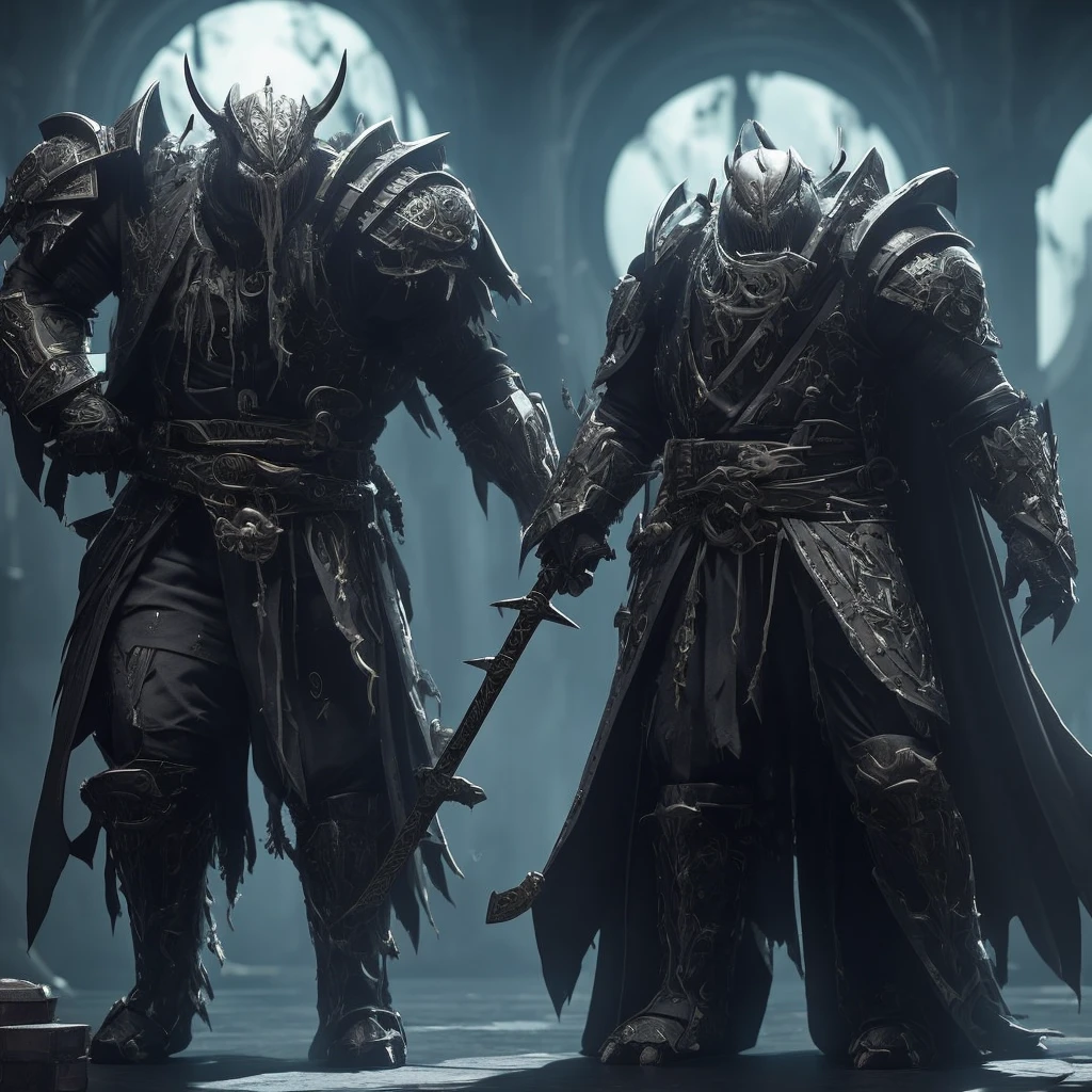 Spawns a completely white eyeless beast with a humanoid body that has a mini black robe and a sword embedded in its arm and an eight-ball wheel floating on its head and that looks a little more monstrous