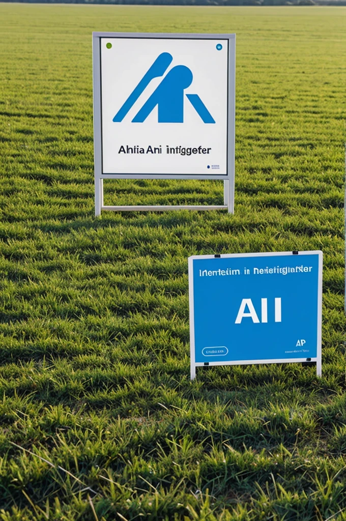 Interactive signage with AI in the field