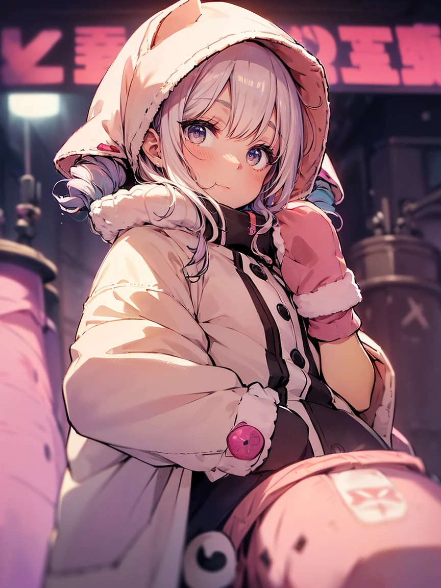 (Plant Kigurumi:1.2),  ((Front button, Cute and cozy):1.5), ((Short sleeve, mittens with footprints):1.2), (耳とeyeの付いたフード:1.3), (Nose and mouth:1.3), (Shortsとスリッパ:1.2)(Best image quality),(Hair is pink、Drill Twin、Maid clothes）,(Master&#39;s Work),(Super detailed),(詳細なeyeの描写:1.0),(Lens flare:1.0),(Movie Posters:1.0),(Tarot Border:1.0),Portraitureは中央に配置されます,(close:1.0),(nagative space:0.8),(Negative space:1.6),(alone),(colorfulに浮かぶ {Wind|Water magic|ink|crystallizations|ice|fire|inflammation|lightning|web|rock|sand|particle|光のfire花|Blood}:1.0),(colorfulなものが多い {Soap bubble|cloud|Thorn|spike|Grapevine|current|spiral|barely|wing|Tattoo|Cube|octahedron}:1.0),(floating {red|green|green|Aqua|purple|yellow|black|white|gray|Pink|orange|lime} {ribbon|Fater|particle|blade|water滴|Snow Flower|soft ball}:1.0),({crystallization|ice|fire|inflammation|Wind|water|Earth|stone|space|musical|Sonic|Vortex} {magic|wing}:1.0), ({Ray Tracing,Shine|Speckled sunlight,light,Caustics|night,Black Theme|mysterious,Creepy|easy going,pastel}:1.2), ({colorful|Sparkling|Multicolor}:1.0),(Beautiful sparkle:1.0),({Leaning forward|Lean back|Tilt to the side|}:1.2),{(smile:1.0)|(False Smile:1.0)|(Stern expression:1.0)},({small|small||lips,eyelash}:1.0),{(Open your mouth:1.0)|(Mouth closed:1.0)|},({eyelash|eye shadow||}),{片eyeを閉じて|||},(),({From below|From above|From the side From the side|From behind|Face-to-face viewer}:1.3),(Hello:1.3),(Tilt your head:1.0),(Dynamic pose:1.1),,({red|green|green|Aqua|purple|yellow|black|white|gray|Pink|orange|lime} {armor|dress|Collared shirt|suit|Costume}:1.0),({formal|army|Techwear|Urban style|casual,casual clothes|Fantasy,Magister|wild,Tribe|sf,Futuristic}),({Checked skirt|Layered skirt|Fluffy dresses|tights|pants|Shorts}),({red|green|green|Aqua|purple|yellow|black|white|gray|Pink|orange|lime} {eye|eye|student}:1.4),,,,{Length jacket|Blazer jacket|Cape|sweater|tie||},{(Floating Cape:1.0),|}({Fox Ears, Fox Girl|吸Blood鬼, Bat Wings|Pointed Ears,(Fairy:0.5)||}:1.1),({Abstract background|city,Skyscraper|forest,garden|city|shrine|cave,underground|Swamp|lake|winter|Alien planets|}:1.4),({indoor,internal|屋outside,outside}:1.1),,({Sitting|flight|Jump|lay|Are standing|Are standing on one leg}:1.1),({Skin of color|white skin|green skin|greenwhiteい肌|By thing|Shiny skin|blackい肌||}:1.1),({Full Body Lesbian|Upper Body|Portraiture|}:1.25),{tooth, 皮のtooth|Tongue Stock|Frowning|lipsを噛む|Thinking|||||}, {虚ろなeye| student in symbol shapes, Heart-shaped student| Slit pupil, + +|||||}, (pink hair, twin tails twin drill, show your forehead, blue eyes, White frilled white headband, slanted eyes, smile, long sideburns, curled bangs, neck ribbon, Forehead, amount),
