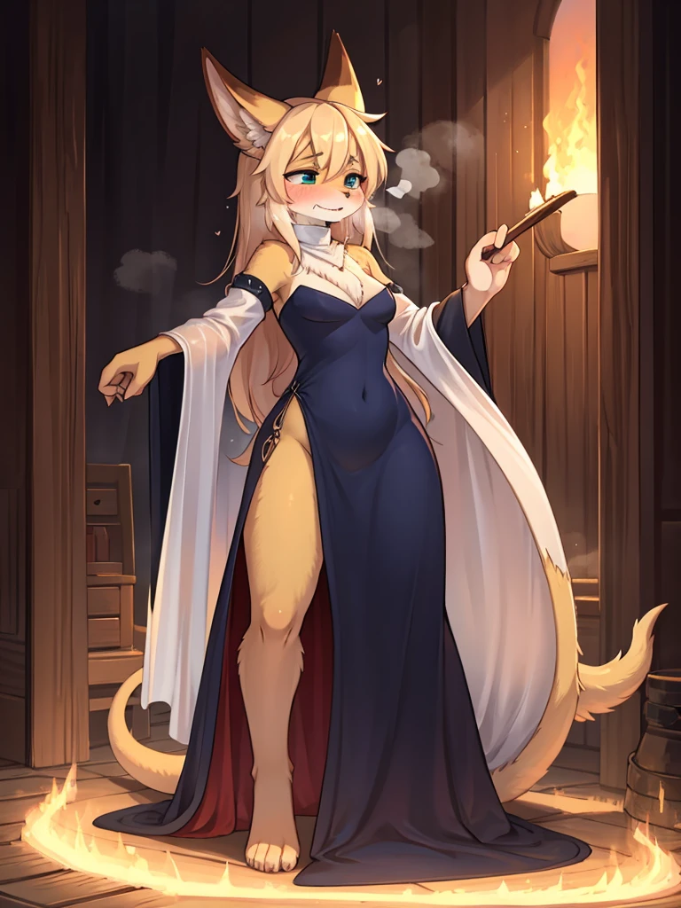 Neat long slit dress, (itchy crotch), steamy breath , (labia:0.9)
