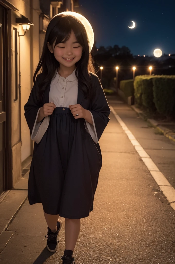 As I walked back home, Lilly she smiled at the moon, feeling grateful for the opportunity to be in harmony with the world around you.