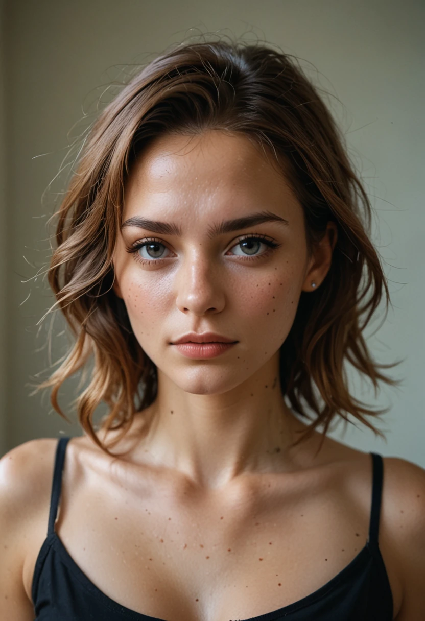 (best quality, hyperdetailed photography:1.2), beautiful lady, freckles, dark makeup, soft light, massive perfect breast,head and breast portrait, cover, (detailed beautiful face, detail skin texture, ultra-detailed body:1.1) sexy vampire girl,,, ((naked breast)), realistic skin texture extreme details,