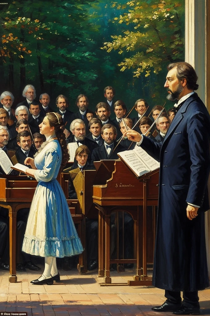 Can you make an impressionist style painting of the finale of Tchaikovskys sixth symphony