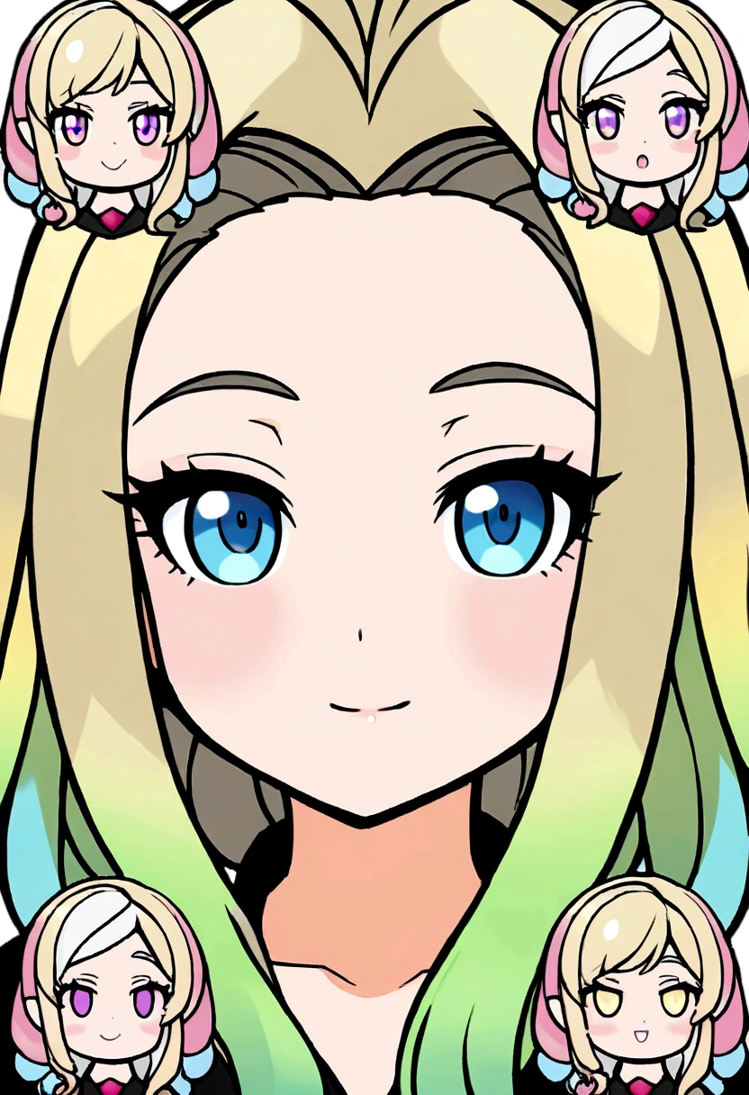 WGZ style,The portrait of a beautiful woman is very detailed.,perfect female face,Emoticon Packs,